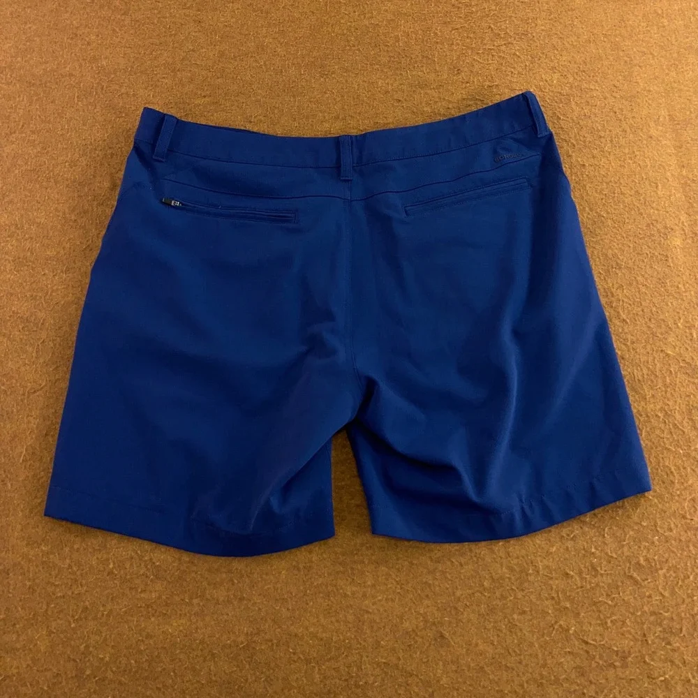 Bonobos Mens 36 Blue Standard 8 Inch Inseam Performance Golf Shorts